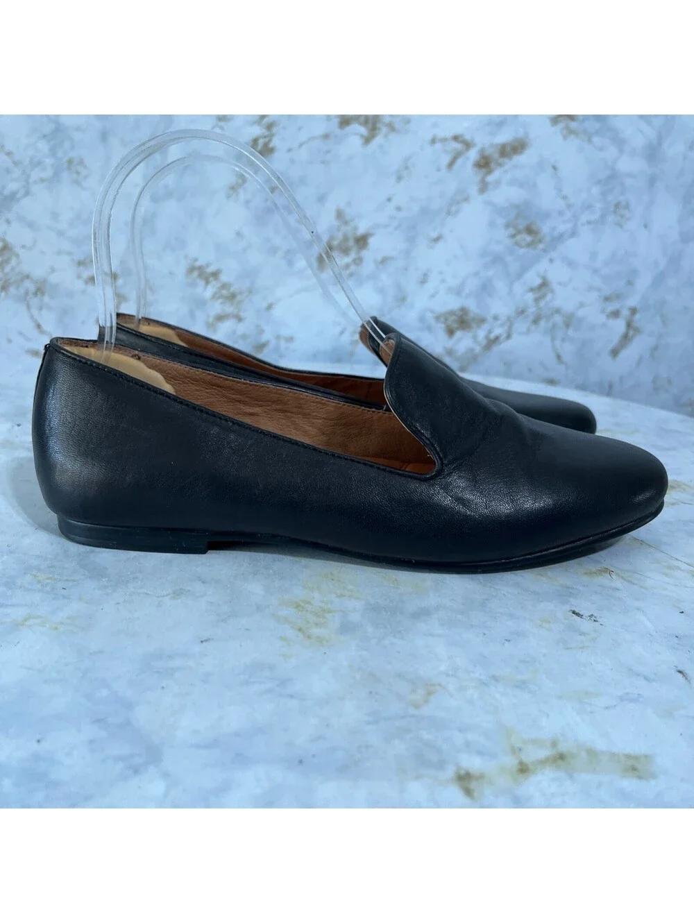 Gentle Souls Eugene Women's Size 6.5M Shoes Black Leather Comfort Flats Loafers